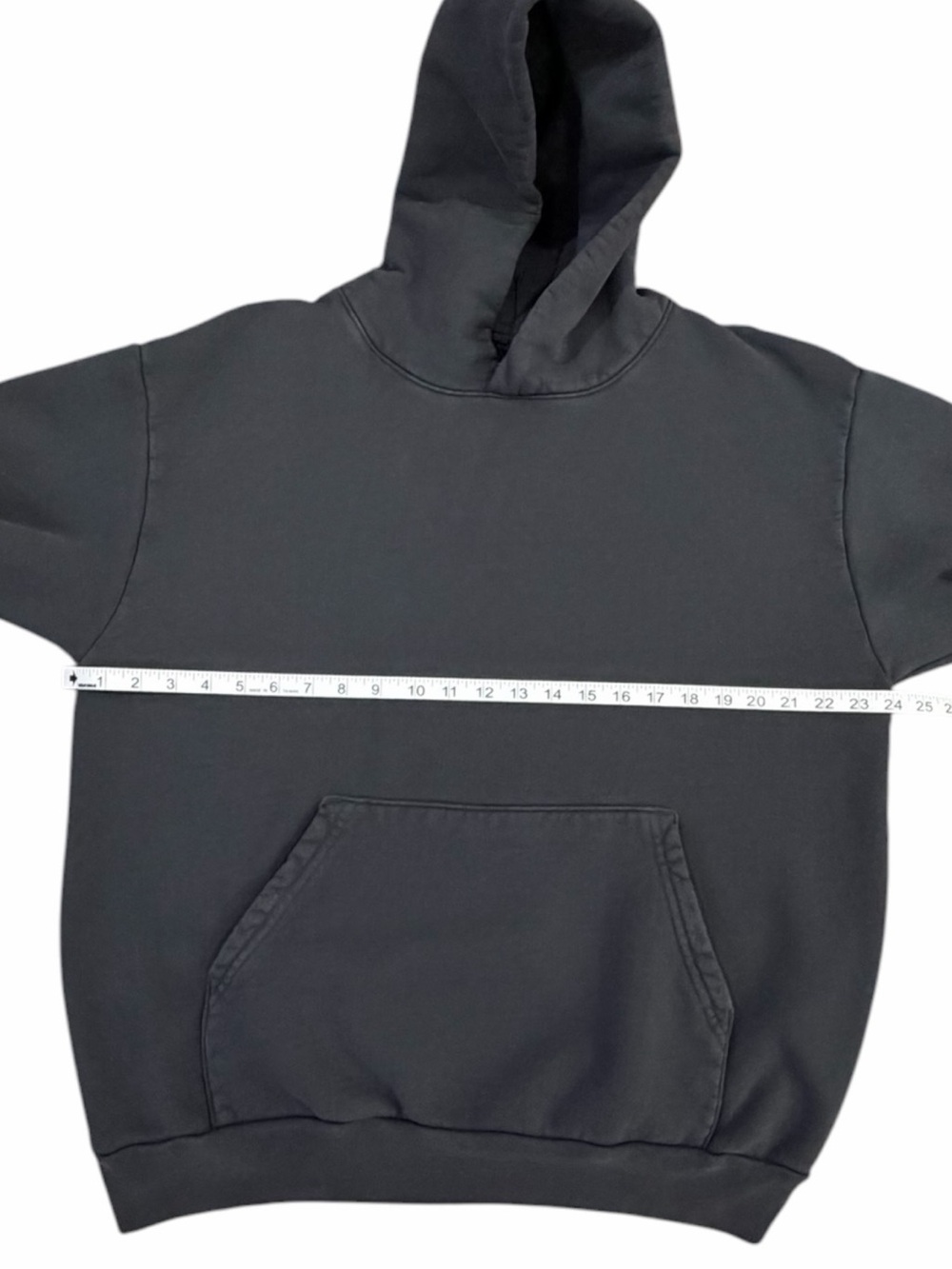 American Giant Unisex Vintage Pullover Hoodie Washed Black Size L - Picture 11 of 13
